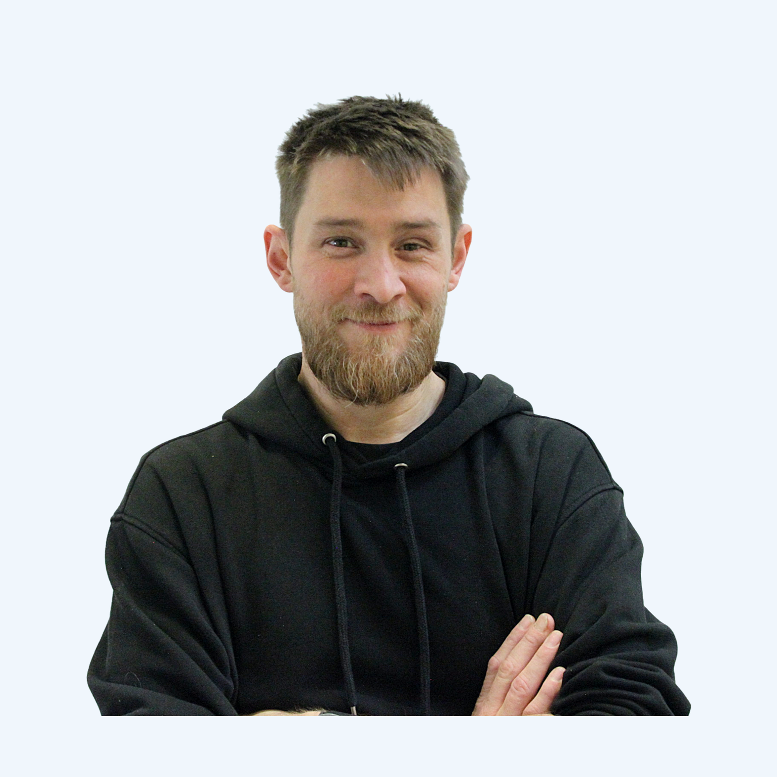 Portræt af Andreas Ebersbach, robotoperatør i Gantio Robotics