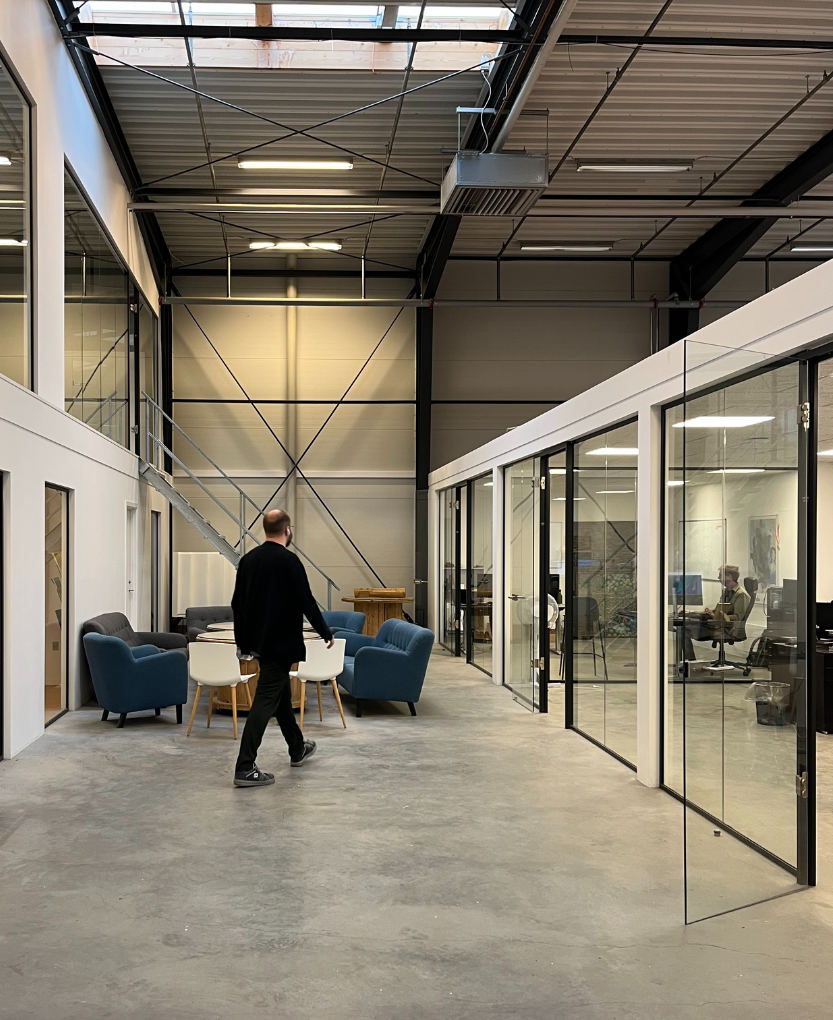 Gantio Robotics' produktionshal og kontorer i Tommerup